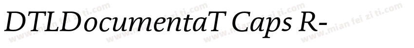 DTLDocumentaT Caps R字体转换